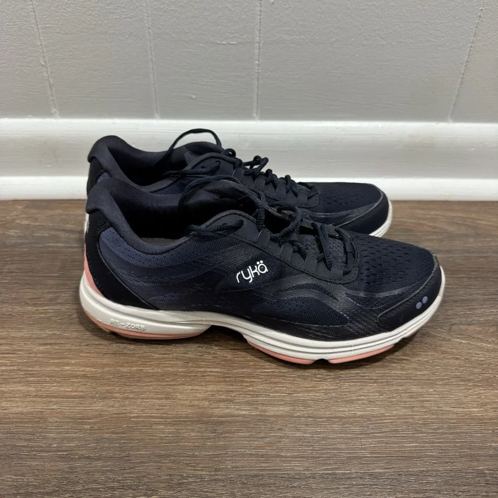 Ryka Devotion Plus 2 Sneakers Navy Blue Women's Sz 8.5 Walk Comfy Casual